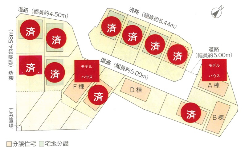 丹羽郡扶桑町大字高木　新築戸建　D棟の区画図