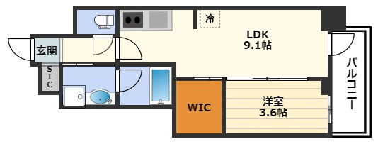 アーバネックス南森町EASTの間取り