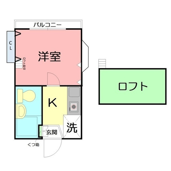 【間取り】 | エクレールＫ－６
