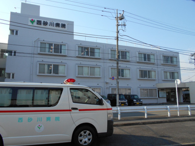 西砂川病院まで1000ｍ