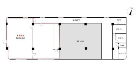 大津市下阪本１丁目の店舗事務所の間取り