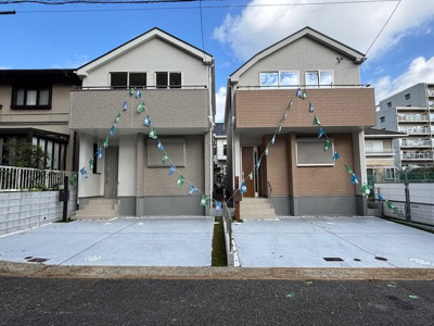 【外観】 | 神戸市須磨区北落合6丁目　新築戸建1号棟　仲介手数料無料！ | 外はこのようになっています