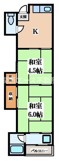 【間取り】 | 八戸ノ里文化Ⅱ