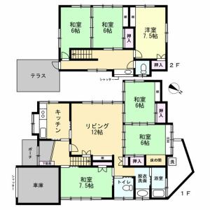 【間取り】 | 伊東市桜ガ丘　戸建