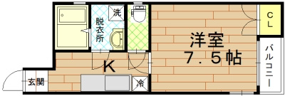 アルカス二条（旧：ドーリア二条）の間取り
