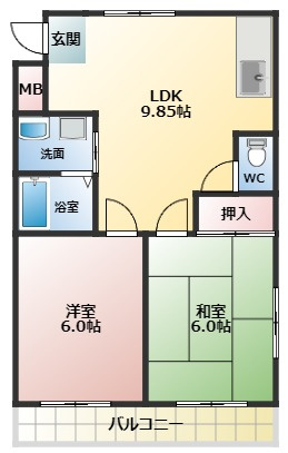 【間取り】 | サンハイツ
