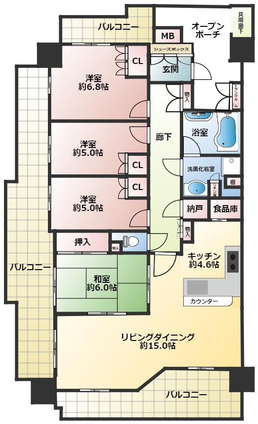 【間取り】の画像