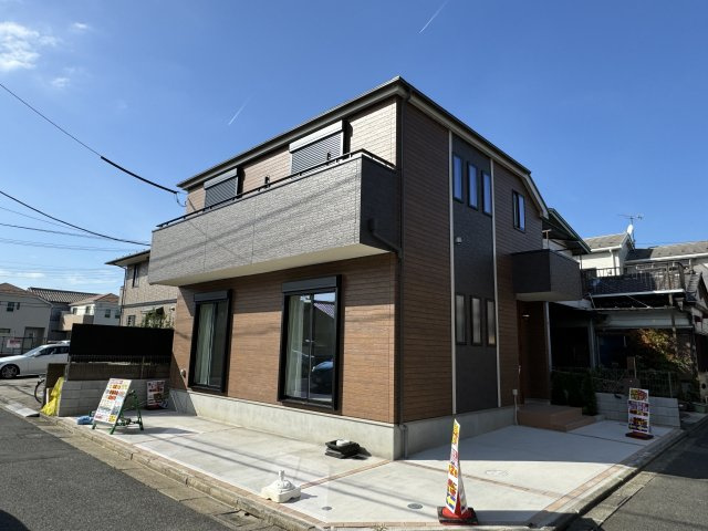 葛飾区西水元1丁目新築戸建【幸田小学校：10分】の外観|完成済み内覧可能です！