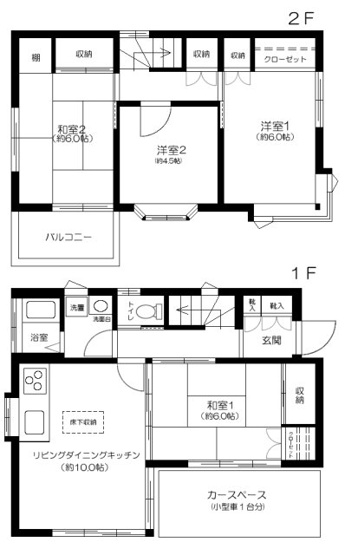 【間取り】 | 稲越戸建
