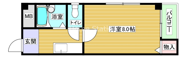 【間取り】 | ツリガミ海老江ツインビルパートⅡ