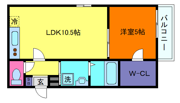 フジパレス東灘Ⅲ番館の間取り