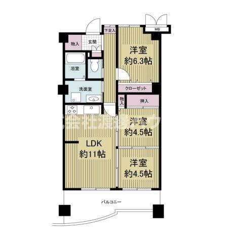 アトリエコートの間取り