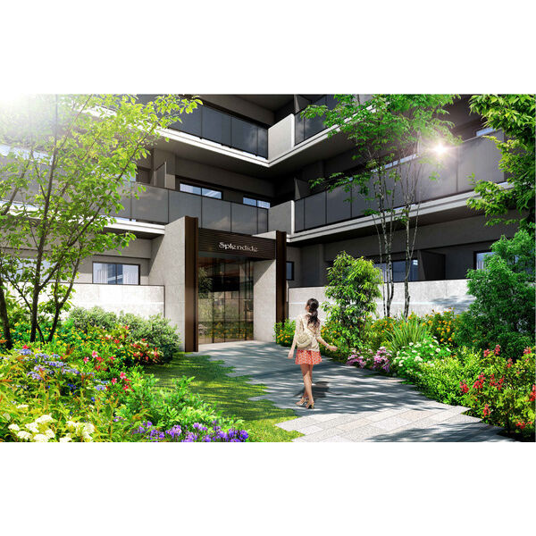 スプランディッド茨木天王のエントランス