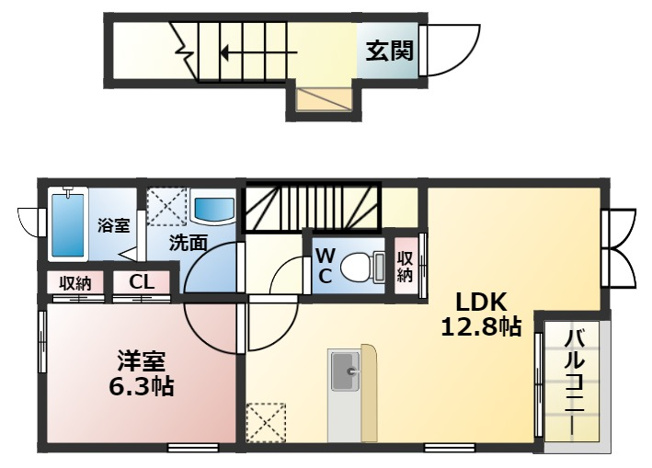 【間取り】 | La ForestaⅢ