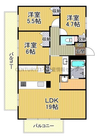 【間取り】 | 大拓メゾン千代崎みなと通 | フルリノベーション物件（令和６年１２月完成）
※間取りは現況を優先します