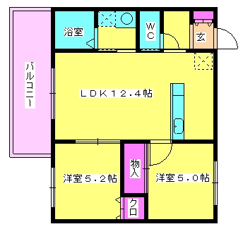 【間取り】 | アスシードB