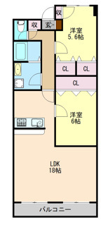 【間取り】 | バロンズコート