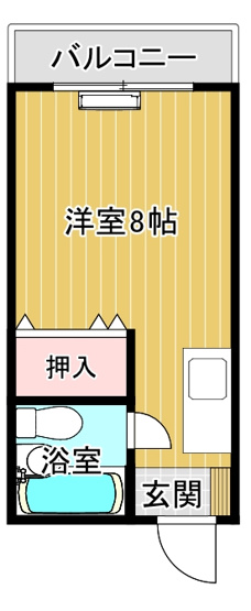 【間取り】 | ワンルームグランドみつ