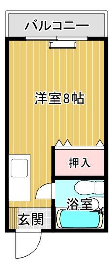 【間取り】 | ワンルームグランドみつ