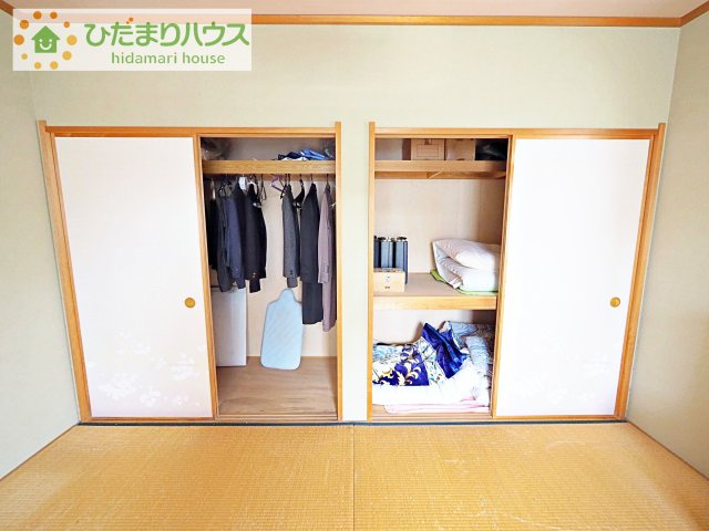 【収納】 | 龍ケ崎市南が丘4丁目　中古戸建 | 和室にも大容量のクローゼット完備！
お布団やお子様のおもちゃなどがスッキリ収納できますね(^^♪