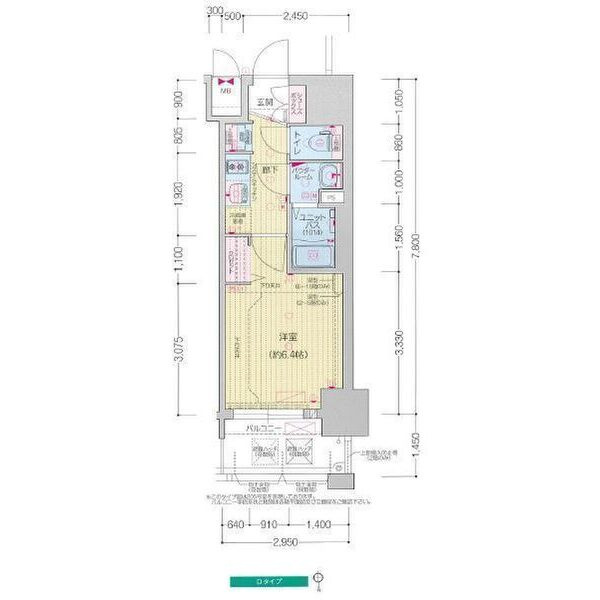 プレサンス鶴舞駅前レジスの間取り