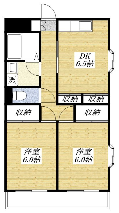 アムールオオカサの間取り
