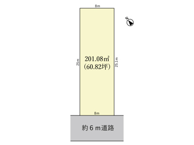 【土地図＋建物プラン例】 | 鈴鹿市江島町