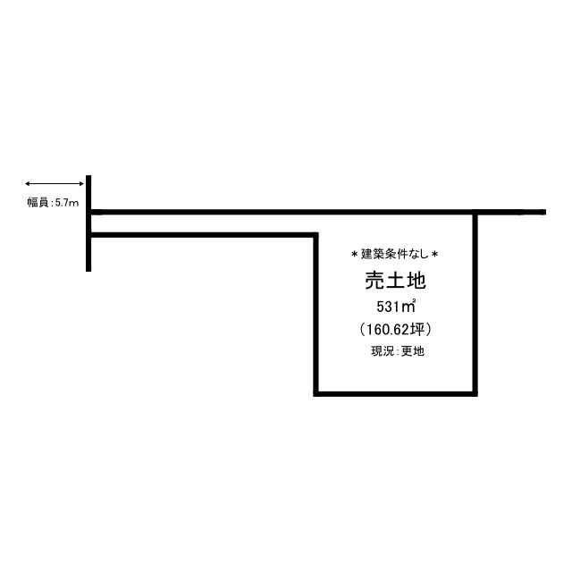 米子市和田町字富成東土地の土地図