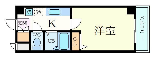 ブロスコート六甲Ⅱの間取り