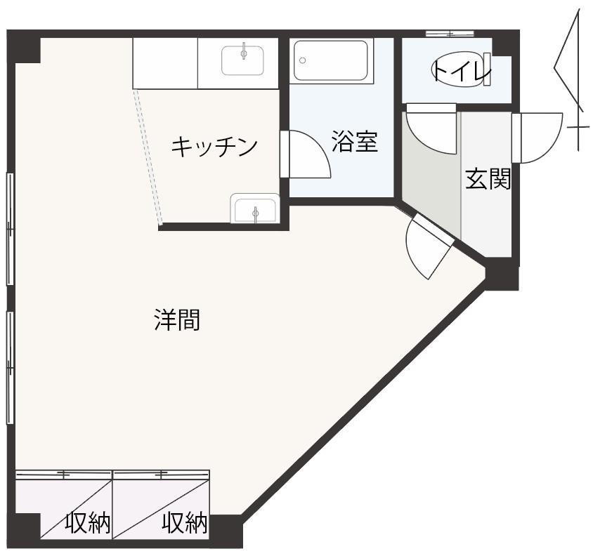 松本コーポの間取り