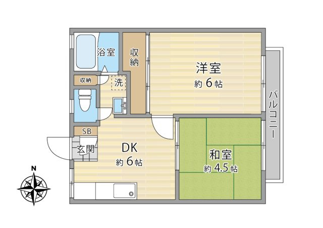 【間取り】 | ハイツ朋栄