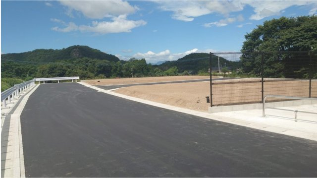 【前面道路含む現地写真】 | 北区植木町岩野第4　全15区画（3号地）