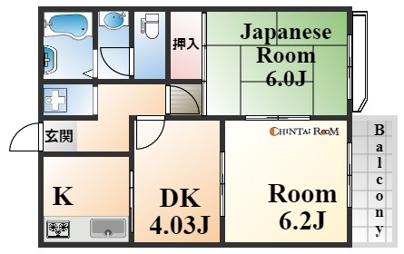 ハイツ西灘の間取り