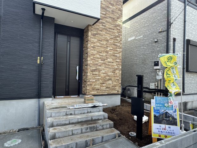 市川市曽谷４丁目新築戸建【曽谷小学校：8分】のエントランス|エントランス・玄関ポーチ（土間工事前）