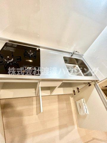 リアコート江坂のキッチン|キッチン下収納