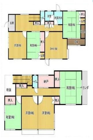 和歌山市舟津町　中古戸建の間取り