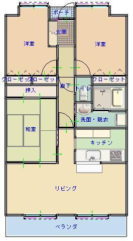 アルファステイツ桟橋通りⅠの間取り