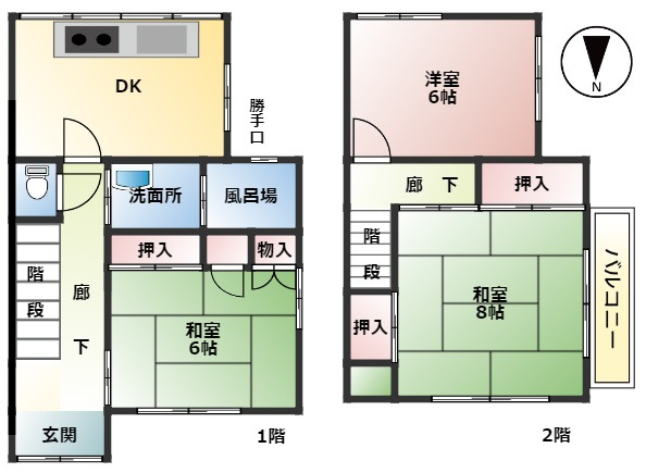 【間取り】 | 羽曳野市東阪田　中古戸建