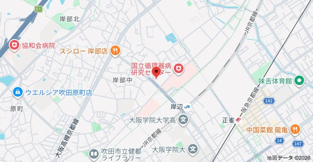 ファーストフィオーレ吹田パティオの地図