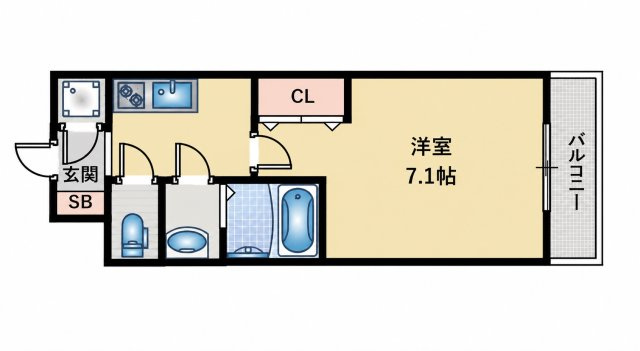 ファーストフィオーレ吹田パティオの間取り
