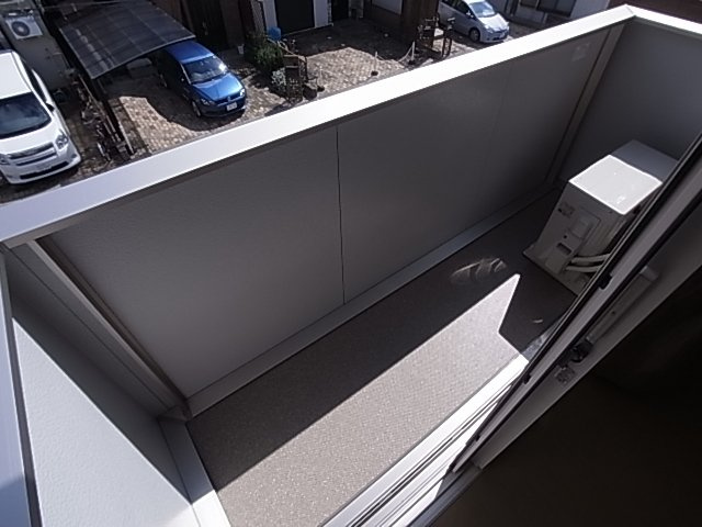 神戸市須磨区潮見台町５丁目のアパートのバルコニー|バルコニー