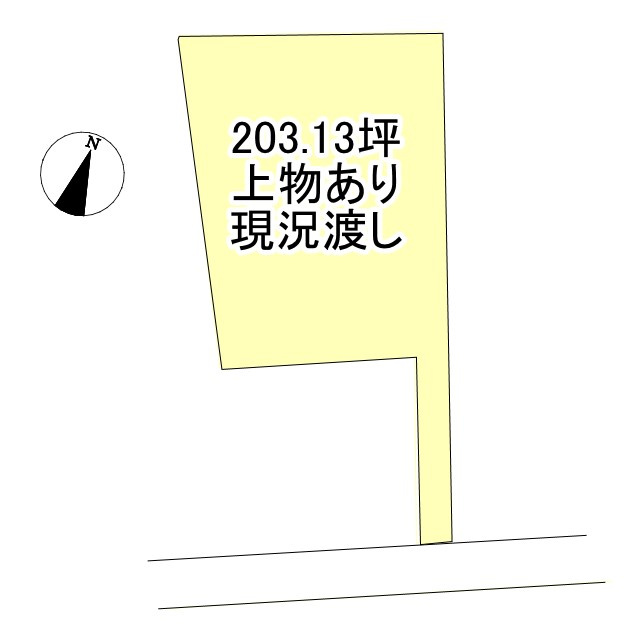 西条市飯岡の売地の土地図
