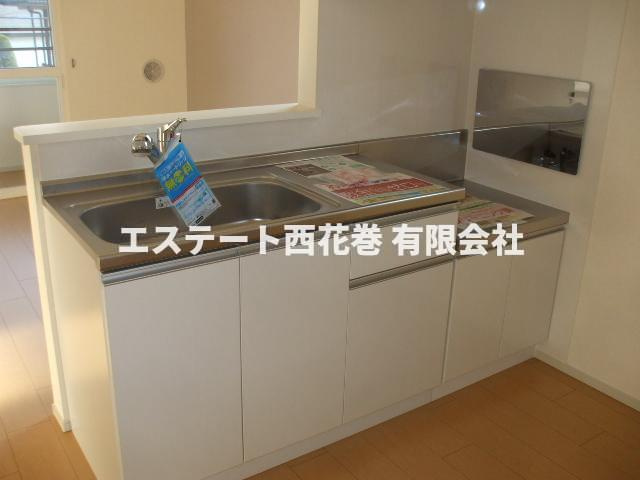 ソシア美春Ⅳのキッチン|まな板置くスペースあります