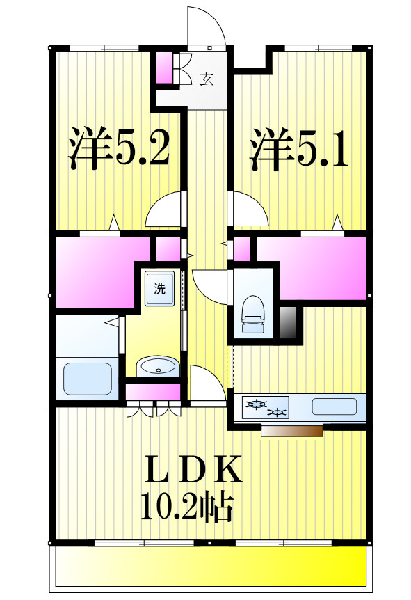 フレールⅢの間取り