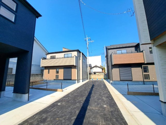 月々８万円台～　新築戸建　川越市宮元町の前面道路含む現地写真|協定道路 4.0ｍ