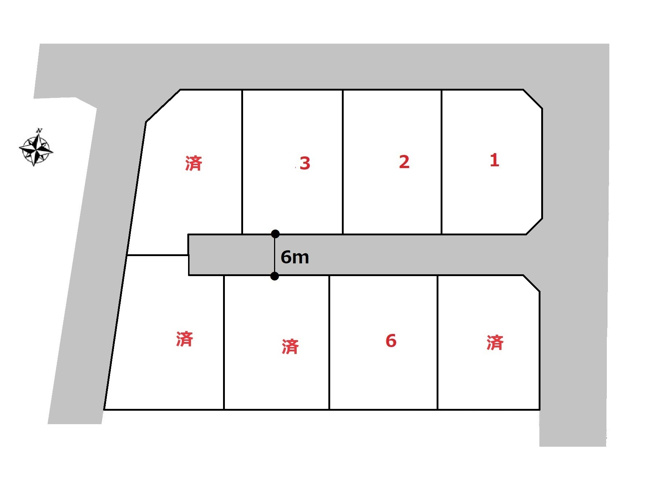 【区画図】 | 高崎市箕郷町上芝売地　3