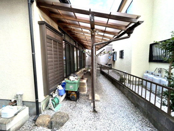 渕上　平屋中古戸建　の庭
