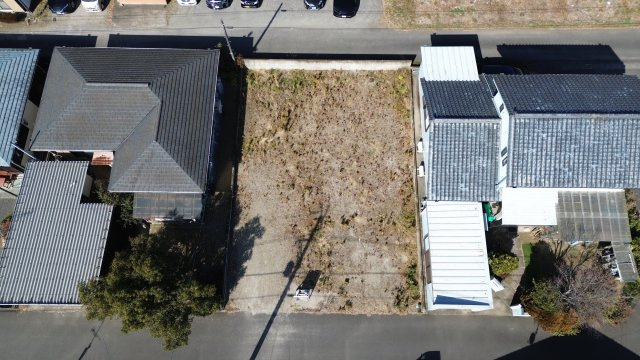 都城市高城町大井手の売地の前面道路含む現地写真