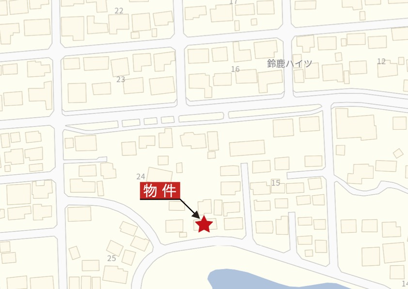 鈴鹿市鈴鹿ハイツの地図|詳細Map