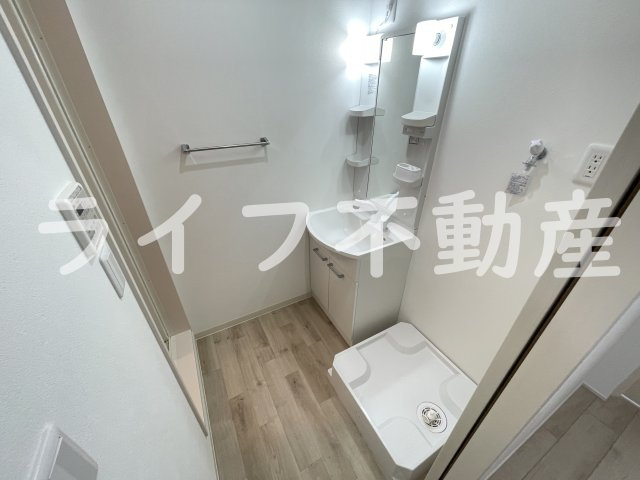 フジパレス長田ノースの洗面所|脱衣スペースもあります